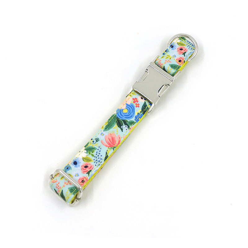 HKM-4027709 Stylish Polyester Collar for Small and Medium Dogs in Vibrant Print