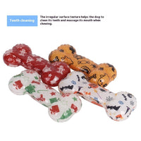 HKM-4028349 Christmas & Halloween Color TPR Bone Sound Toy - 110g Nibbling Fun