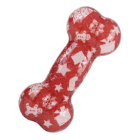 HKM-4028349 Christmas & Halloween Color TPR Bone Sound Toy - 110g Nibbling Fun