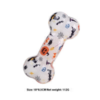 HKM-4028349 Christmas & Halloween Color TPR Bone Sound Toy - 110g Nibbling Fun