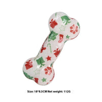 HKM-4028349 Christmas & Halloween Color TPR Bone Sound Toy - 110g Nibbling Fun