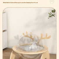 HKM-4028989 Antlers Cat Nest - Universal Solid Wood Pet Bed in Various Sizes