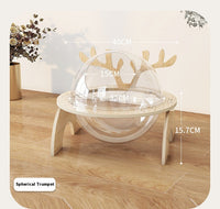 HKM-4028989 Antlers Cat Nest - Universal Solid Wood Pet Bed in Various Sizes