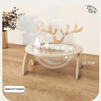 HKM-4028989 Antlers Cat Nest - Universal Solid Wood Pet Bed in Various Sizes