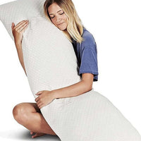HKM-402899 Memory Foam Support Pillow for Pregnant Women - White, 45x19x20cm
