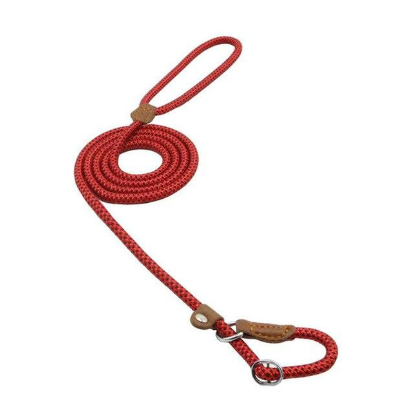 HKM-4029501 Adjustable Nylon Dog Collar and Lead Set - Comfortable Double-Layer Design, Multiple Colors, Sizes S-XL
