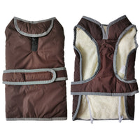 HKM-4030141 Solid Color Lapel Cotton Vest for Dogs - Red, Navy Blue, Pink, Brown