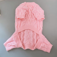 HKM-4030781 Cozy Wool Knitted Sweater for Pets - Four-Leg Design for Autumn and Winter