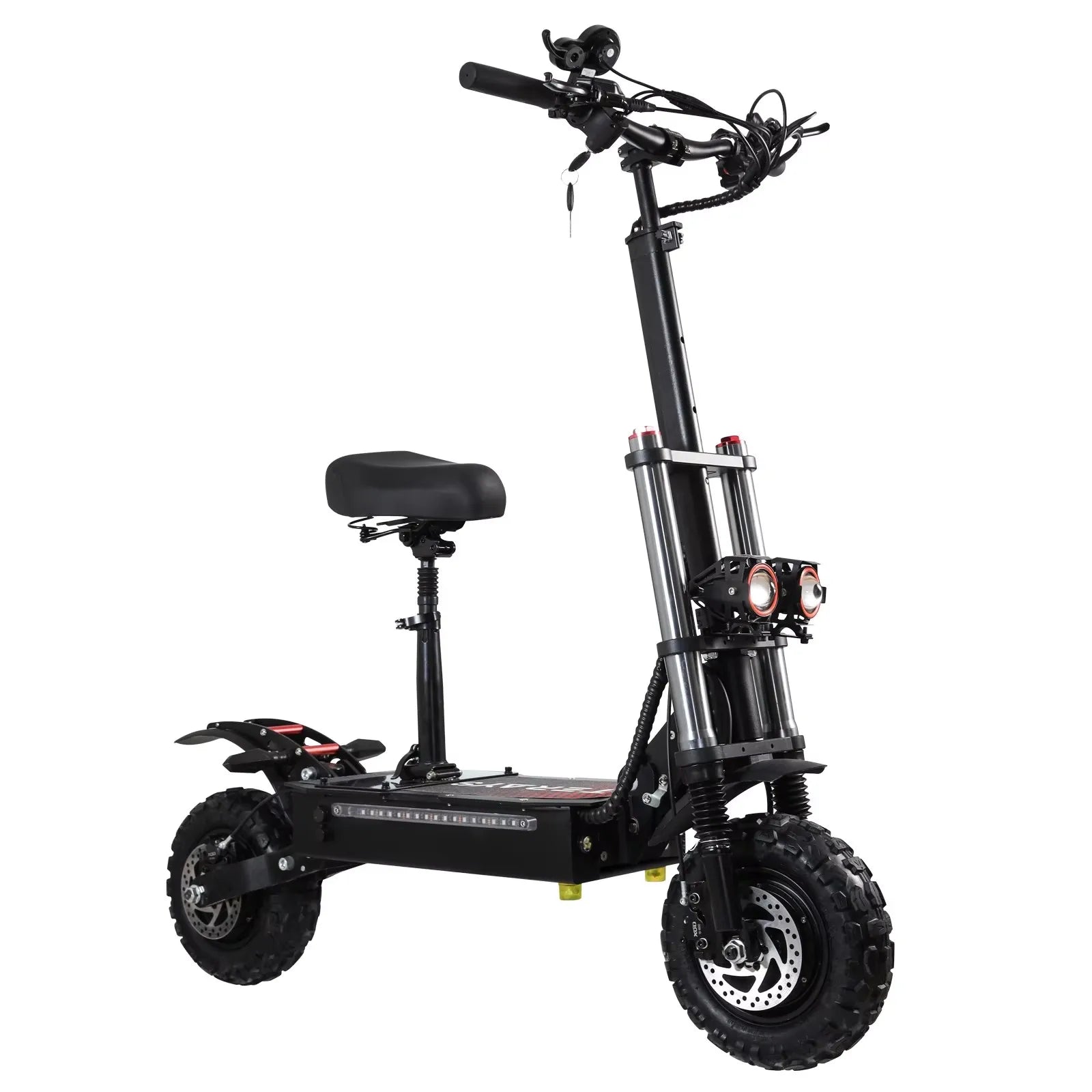 HKM-403091 Foldable Off-Road Electric Scooter with 60V Battery, 11-Inch Tires, 200kg Load Capacity, 90-100KM Range, 80-85KM/H Speed