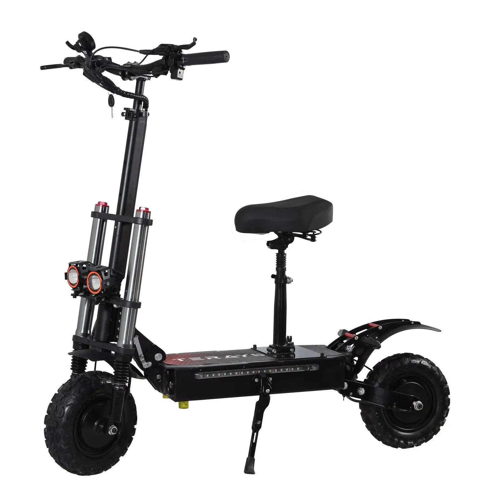 HKM-403091 Foldable Off-Road Electric Scooter with 60V Battery, 11-Inch Tires, 200kg Load Capacity, 90-100KM Range, 80-85KM/H Speed