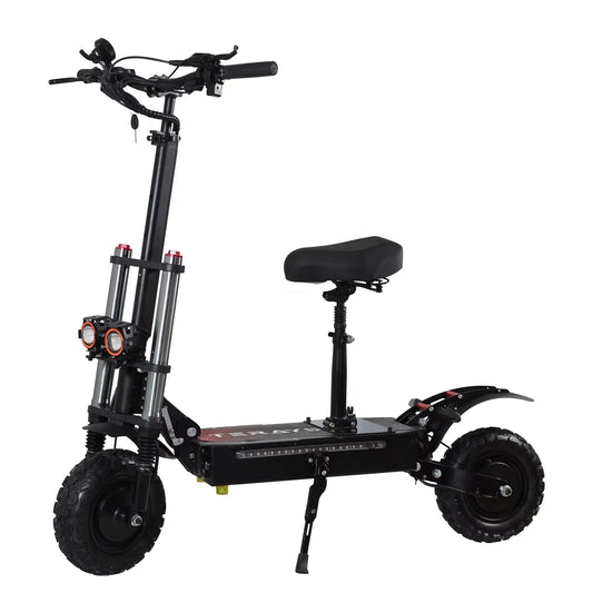 HKM-403091 Foldable Off-Road Electric Scooter with 60V Battery, 11-Inch Tires, 200kg Load Capacity, 90-100KM Range, 80-85KM/H Speed