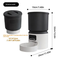 HKM-4031677 4L Smart Pet Feeder with Remote Monitoring, Video Interaction, and Scheduling Options