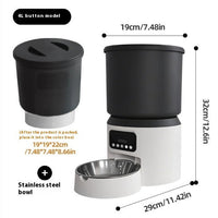 HKM-4031677 4L Smart Pet Feeder with Remote Monitoring, Video Interaction, and Scheduling Options