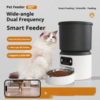 HKM-4031677 4L Smart Pet Feeder with Remote Monitoring, Video Interaction, and Scheduling Options
