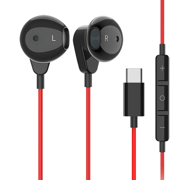 HKM-403219 Type-C Stereo Earbuds with Mic and Volume Control for iPhone 15