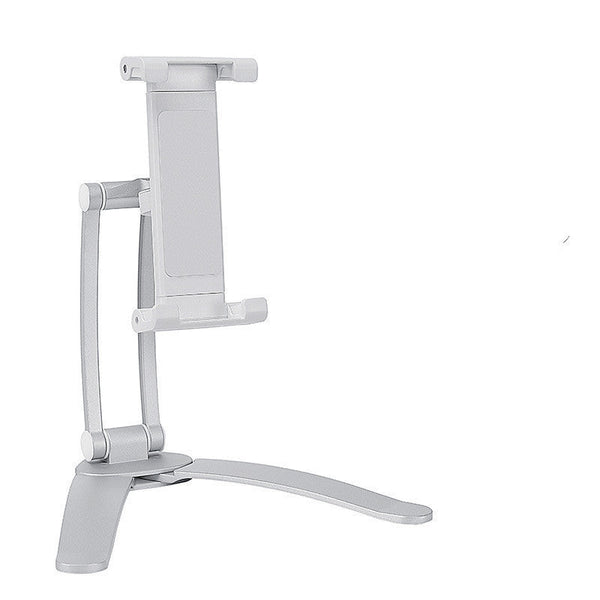 HKM-403283 Wall-Mounted Adjustable Support Frame for 5-15.6 Inch Tablets and Monitors in Silver-White and Black