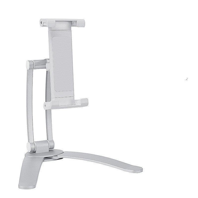 HKM-403283 Wall-Mounted Adjustable Support Frame for 5-15.6 Inch Tablets and Monitors in Silver-White and Black