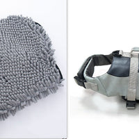 HKM-4033085 Pet Life Jacket for Dogs - Shark Mermaid Design, Available in Rose Red and Silver Gray, Sizes XS to XL