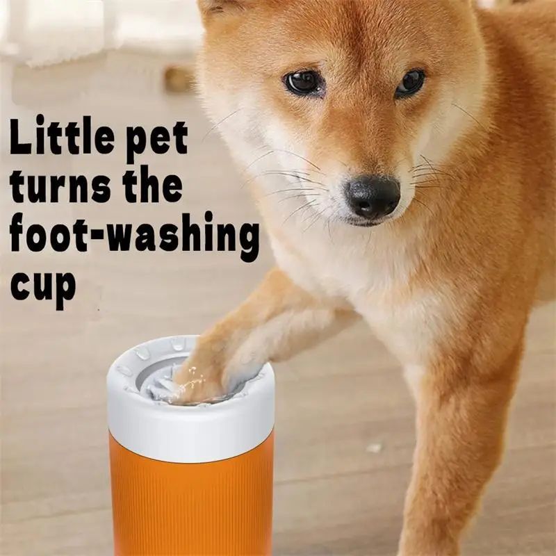 HKM-4033341 Pet Foot Washing Cup with Inner Brush Roller for Easy Cleaning and Grooming