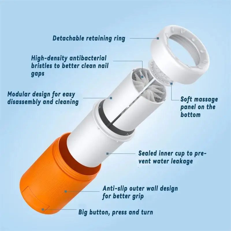 HKM-4033341 Pet Foot Washing Cup with Inner Brush Roller for Easy Cleaning and Grooming