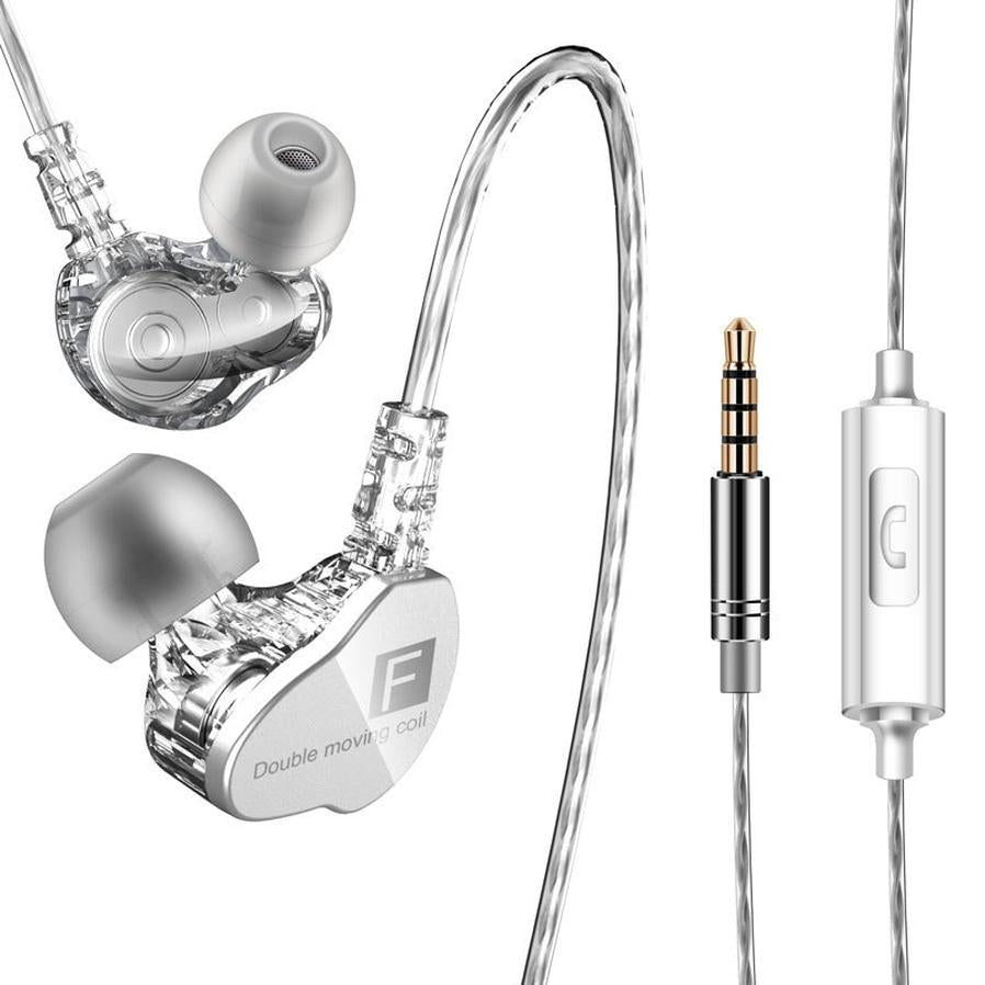 HKM-403411 CK9 Dual-motion In-ear Sports Headset with Silicone Earplugs and 3.5mm Connector