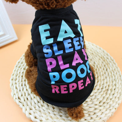HKM-4035645 Pet Polyester T-Shirt for Dogs - European and American Style, Sizes XS to XXXL