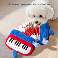 HKM-4036285 Interactive Accordion Dog Toy for Puppies - Squeaky, Chew-Resistant, Educational Gadget for Indoor and Outdoor Play