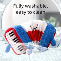 HKM-4036285 Interactive Accordion Dog Toy for Puppies - Squeaky, Chew-Resistant, Educational Gadget for Indoor and Outdoor Play