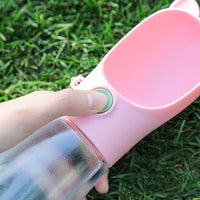 HKM-4037309 Portable Dog Water Cup - 350ml & 400ml, Available in Cherry Blossom Powder, Girl Powder, and Sky Blue