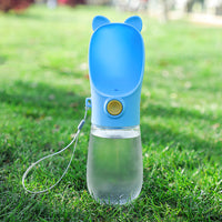HKM-4037309 Portable Dog Water Cup - 350ml & 400ml, Available in Cherry Blossom Powder, Girl Powder, and Sky Blue