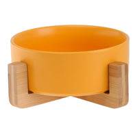 HKM-4037437 Ceramic Double Cat and Dog Bowl for Food and Water - 13cm, 400ml