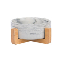HKM-4037437 Ceramic Double Cat and Dog Bowl for Food and Water - 13cm, 400ml