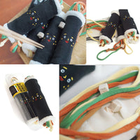 HKM-4037693 Voice Sushi Roll Plush Pet Toy - Tibetan Laver Rice Design (19x5cm)