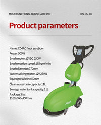 HKM-403795 Electric Walk-Behind Concrete and Tile Floor Scrubber Cleaning Machine
