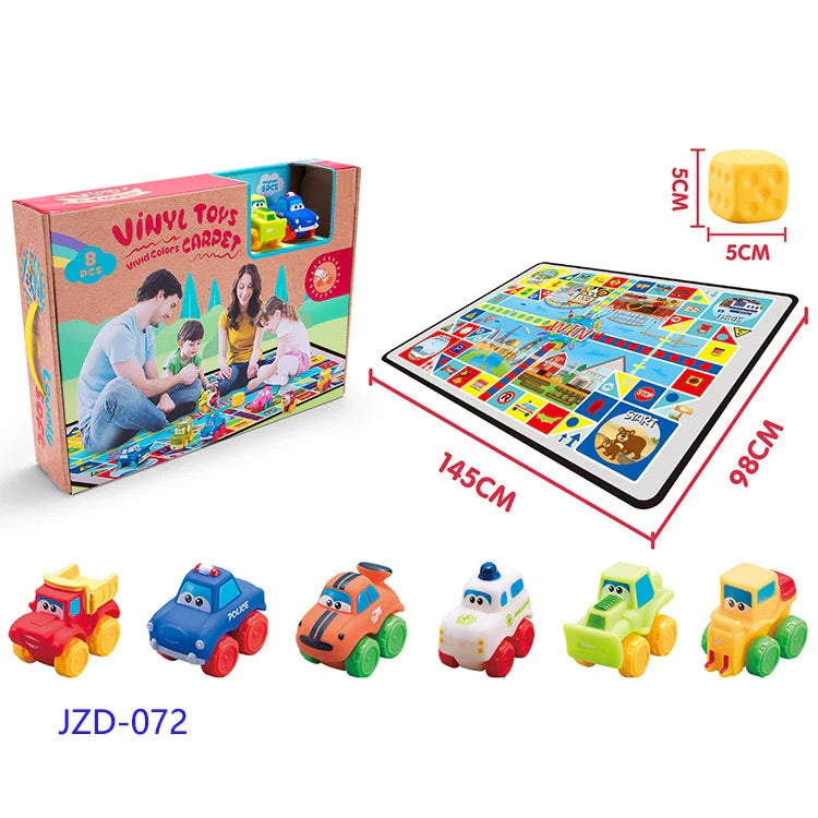 HKM-403795 Soft Plastic Educational Play Mat with Traffic Theme for Infants and Toddlers