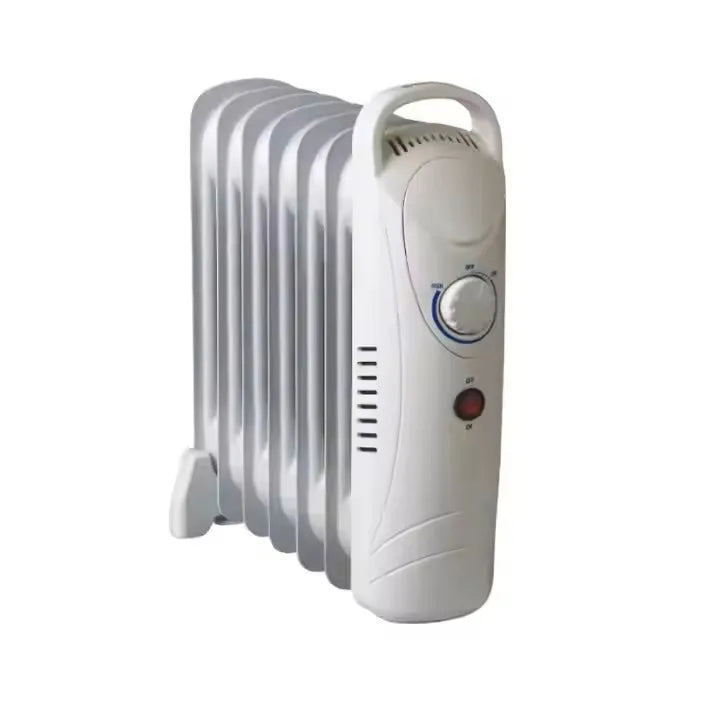 HKM-403987 Portable Oil-Filled Radiator Heater with Adjustable Thermostat and 24H Timer, Perfect for Home or Office Use