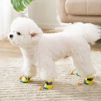 HKM-404051 Cute Yellow Crocodile Soft-Sole Shoes for Pets - Sizes S, M, L