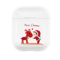 HKM-404115 Christmas Protective Cover for Apple AirPods (1st & 2nd Generation) - PC Material, Multiple Designs