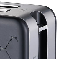 HKM-404115 Stainless Steel Cool Touch Toaster with Reheat and Defrost Functions for 2 Slices