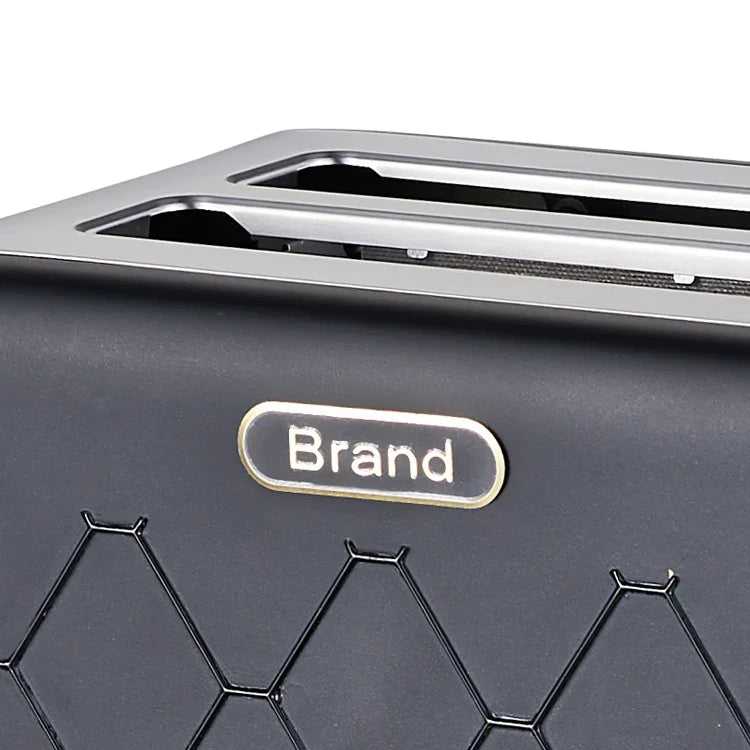 HKM-404115 Stainless Steel Cool Touch Toaster with Reheat and Defrost Functions for 2 Slices