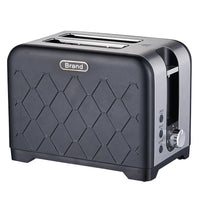 HKM-404115 Stainless Steel Cool Touch Toaster with Reheat and Defrost Functions for 2 Slices