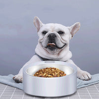 HKM-4041405 Large Capacity Detachable Stainless Steel Dog Food Bowl with Weighing Function