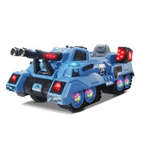 HKM-404179 Remote Control Kids Ride-On Car with Music Light – 2.4G Military Toy Tank