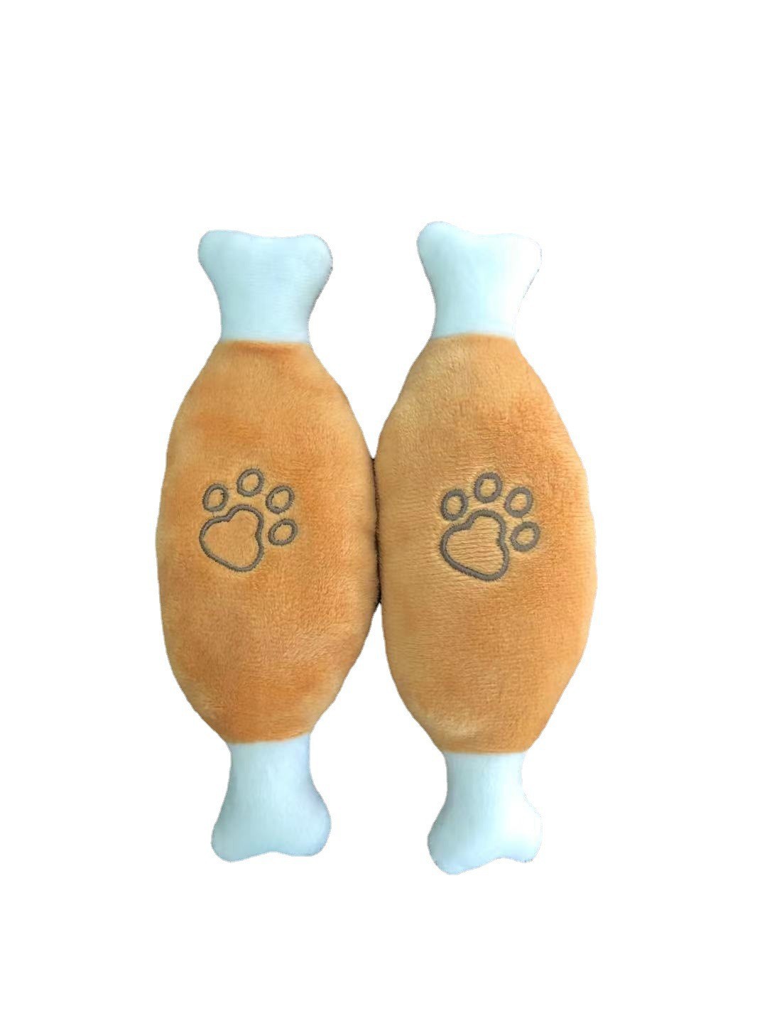 HKM-4042045 Bite-Resistant Plush Chicken Leg Pet Toy for Interactive Play and Training