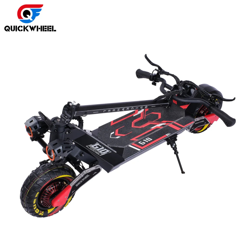 HKM-404243 Electric Scooter with Seat, 4000W Dual Motor, 50-65 km Range, Foldable, Full Suspension, Portable, Aluminum Alloy Frame