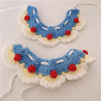 HKM-4043197 Knitted Collar Scarf for Pets - Stylish and Cute Accessory in Various Colors
