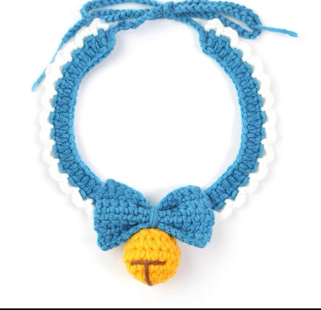 HKM-4043197 Knitted Collar Scarf for Pets - Stylish and Cute Accessory in Various Colors