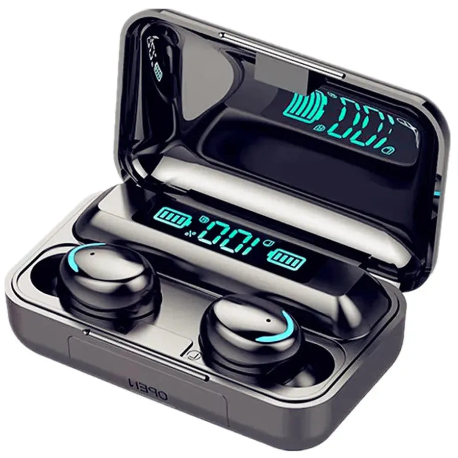 HKM-404371 Waterproof Wireless Gaming Earbuds with LED Display – Model F9-5 for Mobile Phones