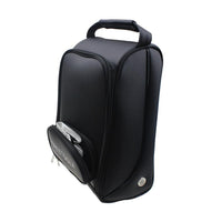 HKM-404563 Men's PU Golf Shoe Bag - Dust-Proof Zippered Organizer for Travel and Outdoor Use