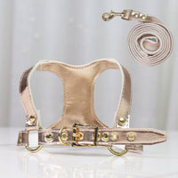 HKM-4046269 Leather Chest Strap and Leash for Dogs and Cats - Scalable Design in Multiple Colors